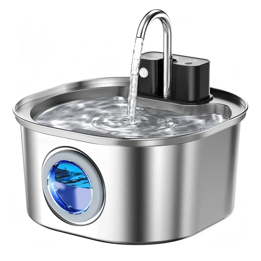 Wireless Stainless Steel Pet Water Fountain